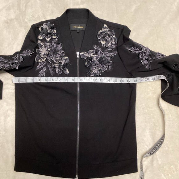 Kobi Halperin Black Embroidered Bomber Jacket - Picture 9 of 16